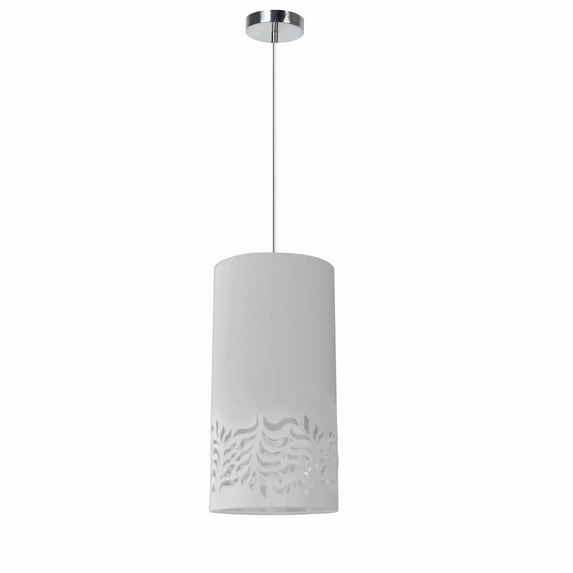 Dainolite - Glora - One Light Pendant Polished Chrome Finish with Silver