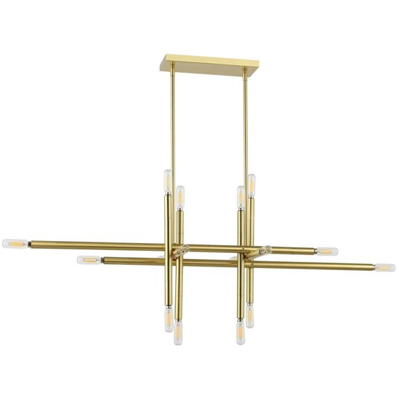 Dainolite - Kanata - 16 Light Horizontal Pendant-Aged Brass Finish