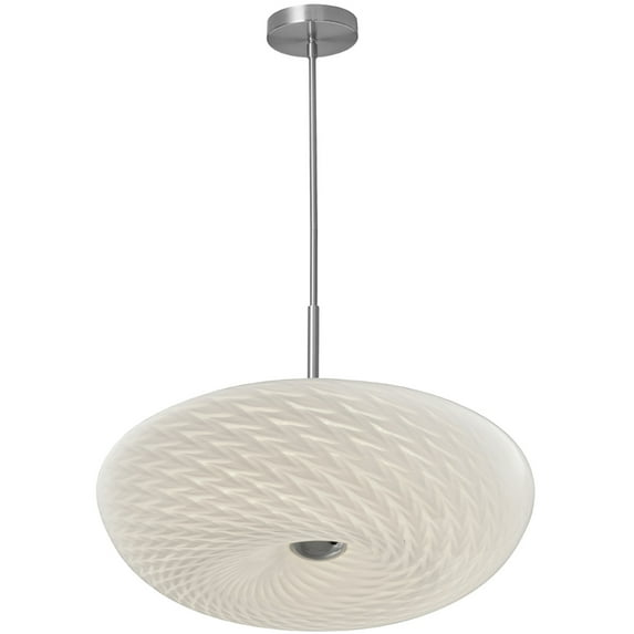 Dainolite LED Pendant 18" Mackerel Glass