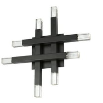 Dainolite Lighting FCS-1432W-MB 32W Wall Sconce with Acrylic Diffuser, Matte Black