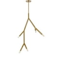 thumbnail image 1 of Dainolite 5 Light Incandescent Pendant in Aged Brass, 1 of 2