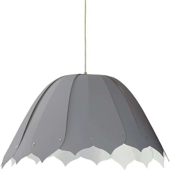 Dainolite - Noa - One Light Medium Pendant Grey Polished Chrome Finish -
