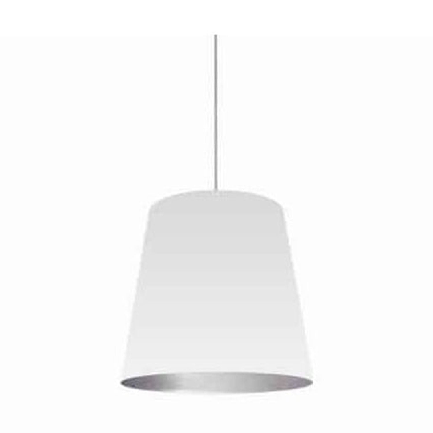 Modern Black 20" Drum Pendant Light with White Shade
