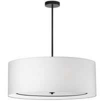 Dainolite 4LT Incand Pendant, MB with WH Shade
