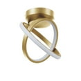 thumbnail image 1 of Dainolite 20W Semi-Flush, Aged Brass w/ White Silicone Diffuser, 1 of 2