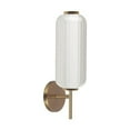 thumbnail image 1 of Dainolite 10W Wall Sconce, AGB, CLR Fluted Glass, 1 of 2