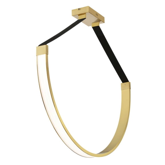Dainolite 50W Pendant Aged Brass with White Silicone Diffuser
