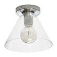 thumbnail image 1 of RSW-91FH-SC-CLR-Dainolite-Roswell - 1 Light Flush Mount with Clear Glass-Satin Chrome Finish, 1 of 3