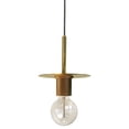 thumbnail image 1 of Dainolite Metal Transitional 1 Light Roswell Aged Brass Pendant, 1 of 11