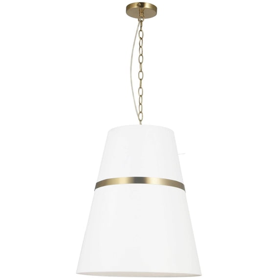 Dainolite - Symphony - 3 Light Pendant-Aged Brass Finish -Traditional