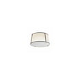 thumbnail image 1 of Dainolite - Trapezoid - 3 Light Trapezoid Flush Mount-Black Finish-Cream/White, 1 of 3
