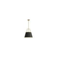 thumbnail image 1 of Dainolite - Trapezoid - 3 Light Trapezoid Pendant-Gold Finish-Black  Shade Color, 1 of 4