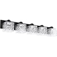thumbnail image 1 of Dainolite 5 Light Vanity in Matte Black w/ Clear Water Glass, 1 of 3