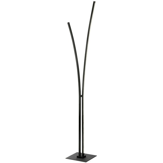 Dainolite Vincent Floor Lamp - 34W - Matte Black - White Acrylic Diffuser