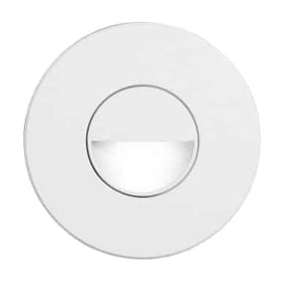 Dainolite White Round In/Outdoor 3W LED Wall Light
