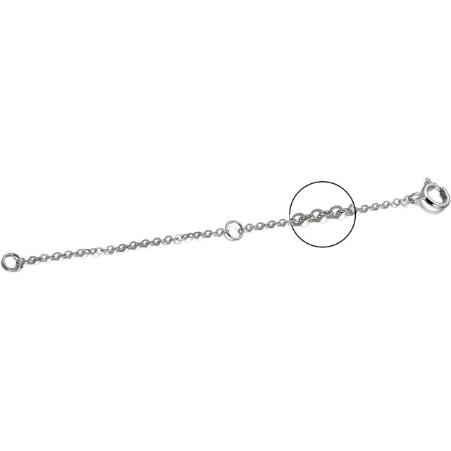 Dainty 10K Solid Gold Chain Necklace Extender Adjustable, Removable