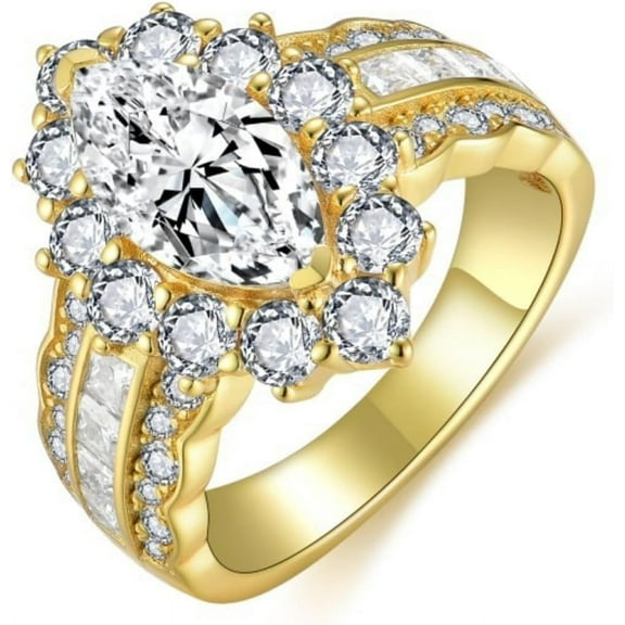 Dainty 4Cttw Moissanite Engagement Rings for Women Marquise Cut D Color VVS1 Lab Gold Diamond Rings for Women 925 Sterling Silver Timeless Moissanite Ring for Wife Mom