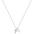 thumbnail image 1 of Dainty 925 Sterling Silver Cross Necklace for Women, Trendy Womens Cross Necklace Simple Silver Pendant Link Chains for Women Birthday Jewelry Gifts, 1 of 5