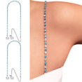 thumbnail image 1 of Dainty Aqua Crystals (Silver) Rhinestone Dress Straps | by PIN STRAPS, 1 of 3