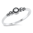 thumbnail image 1 of Dainty Bali Flower Ring 5 Flower .925 Sterling Silver Band Jewelry Female Male Unisex Size 3, 1 of 4