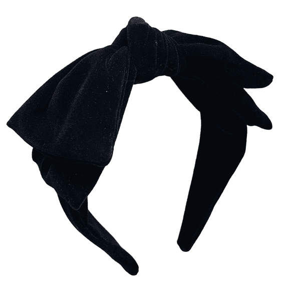 Dainty Black Velvet Knot Bow Turban Wide Headbands Yoga Thick Headbands Wide Hairbands Headband Headwrap Hair Band Fashion Hair Accessories for Women