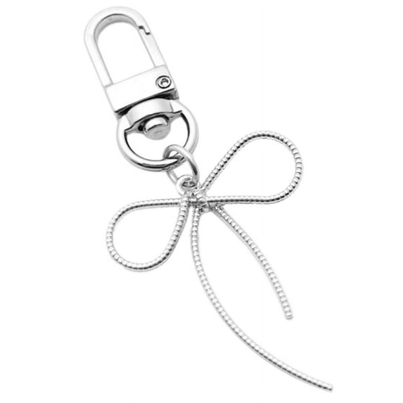 Dainty Bowknot Keyrings Cute Butterfly Knot Pendant Keychain Colorful Phone Lanyard Multi-Functional Bows Accessories