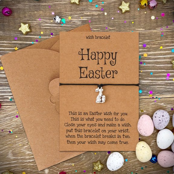 Dainty Bracelets for Women Easter Day Bracelets for Kids Adult, Bracelets for Women Girls Child Happy Easter Day Gifts Rabbit Bracelets