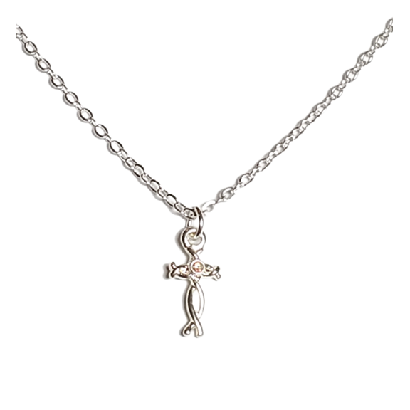 Dainty Braided Cross Necklace with Adjustable Chain Perfect for Layering
