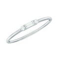 thumbnail image 1 of Rosec Jewels Dainty Diamond Promise Ring for Women (HI-SI Quality, April Birthstone), 10K White Gold, US 5.50, 1 of 9