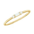 thumbnail image 1 of Rosec Jewels Dainty Diamond Promise Ring for Women (HI-SI Quality, April Birthstone), 10K Yellow Gold, US 5.50, 1 of 9