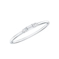 thumbnail image 1 of Rosec Jewels Dainty Diamond Promise Ring for Women (HI-SI Quality, April Birthstone), 14K White Gold, US 12.50, 1 of 9
