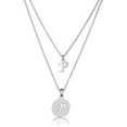 thumbnail image 1 of Dainty Double Initial Necklace with Adjustable Chain and Extender, 1 of 5