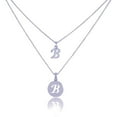 thumbnail image 1 of Dainty Double Initial Necklace with Adjustable Chain and Extender, 1 of 5