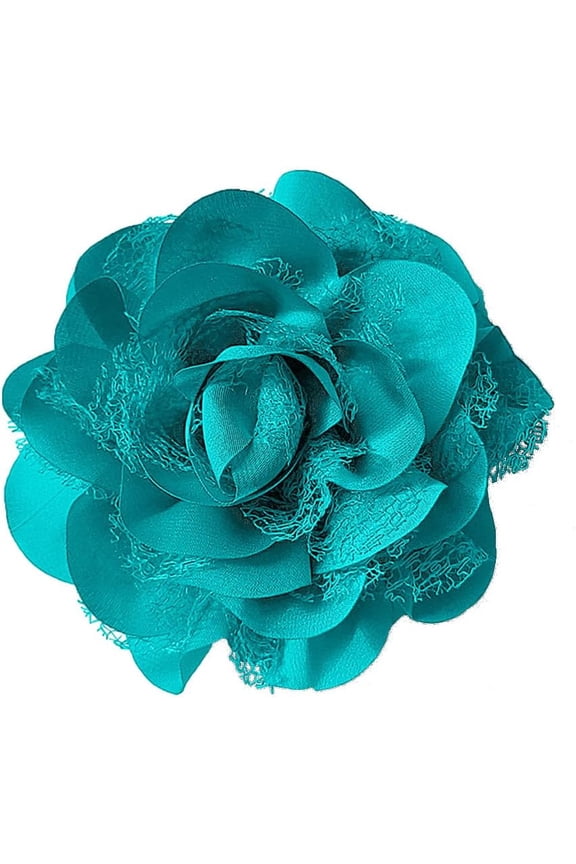 Dainty Fabric Rose Flower Brooch for Women 110mm Large Camellia Flower Lapel Pin Brooches Classic Dance Banquet Ceremony Accessories for Dress Suit Handmade Elegant Wedding Party Jewelry