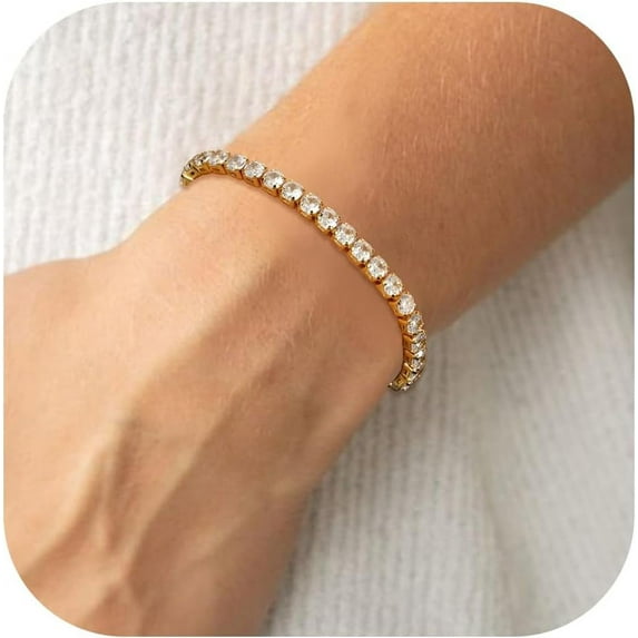 Dainty Gold Bracelet Adjustable Bolo Slider Bracelets Trendy 14K Gold Plated Turquoise Pearl Bracelet Tarnish Free Gold jewelry for Women Mama Teen Girls Gifts