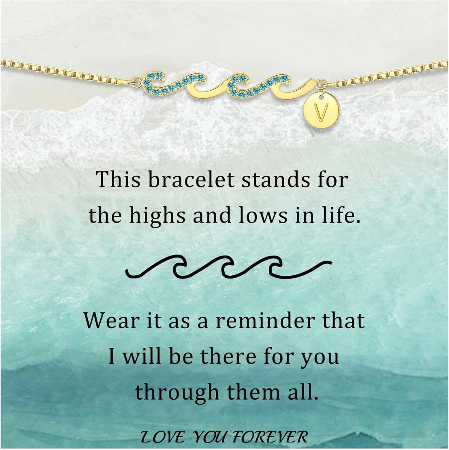 Dainty Gold Bracelet With Initials, Gifts For Women Initial Bracelets ...