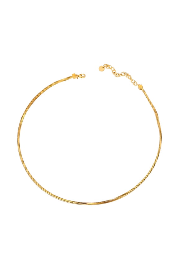Dainty Gold Choker Necklace for Women 14K Gold Plated Coin Disc Figaro Layered Beaded Flat Mariner Sideways Cross Wishbone Link Clavicle Necklaces