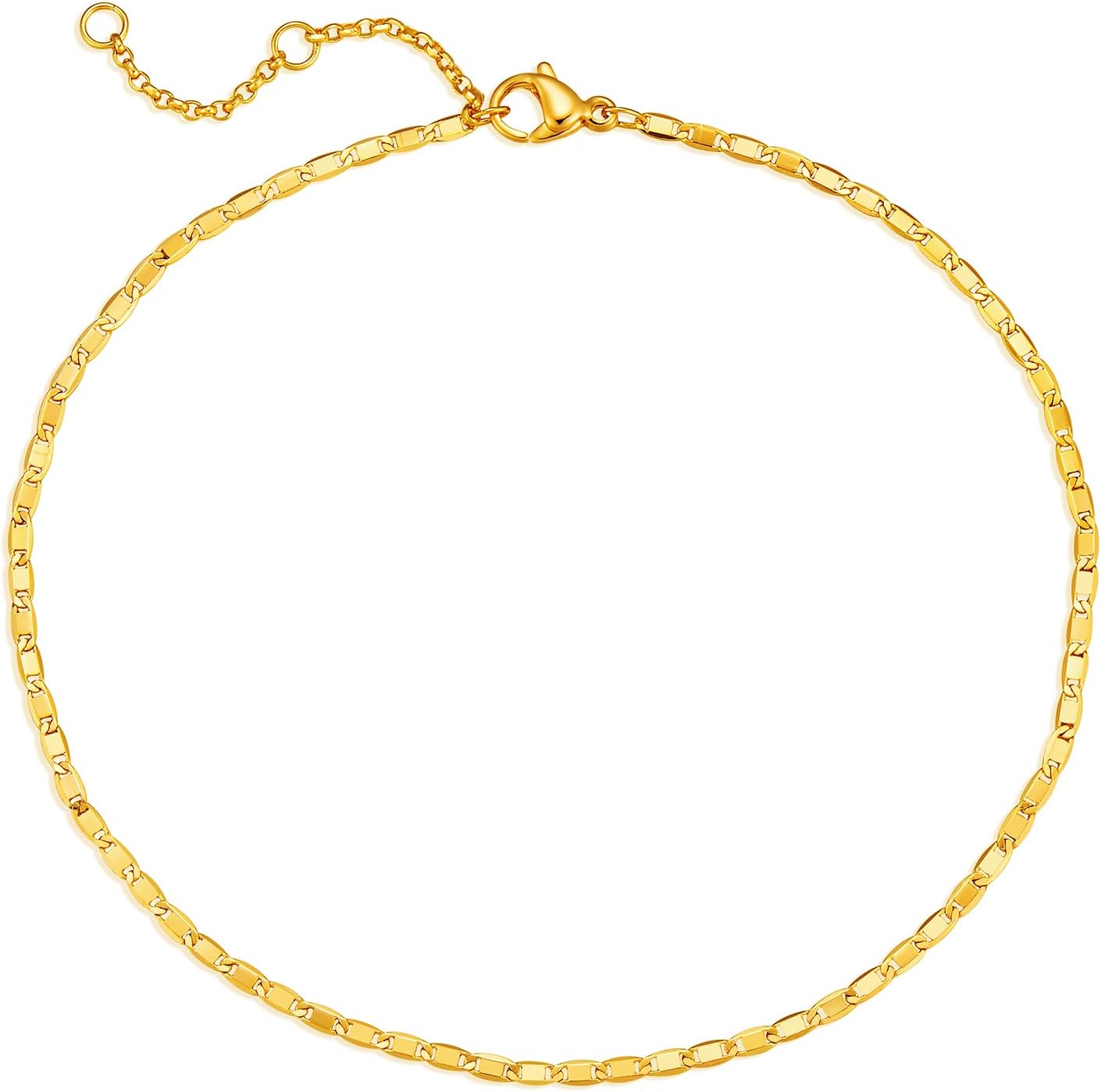 Dainty Gold Link Chain Anklet,14K Gold Plated Handmade Cute Dainty Anklet For Women[o5629]
