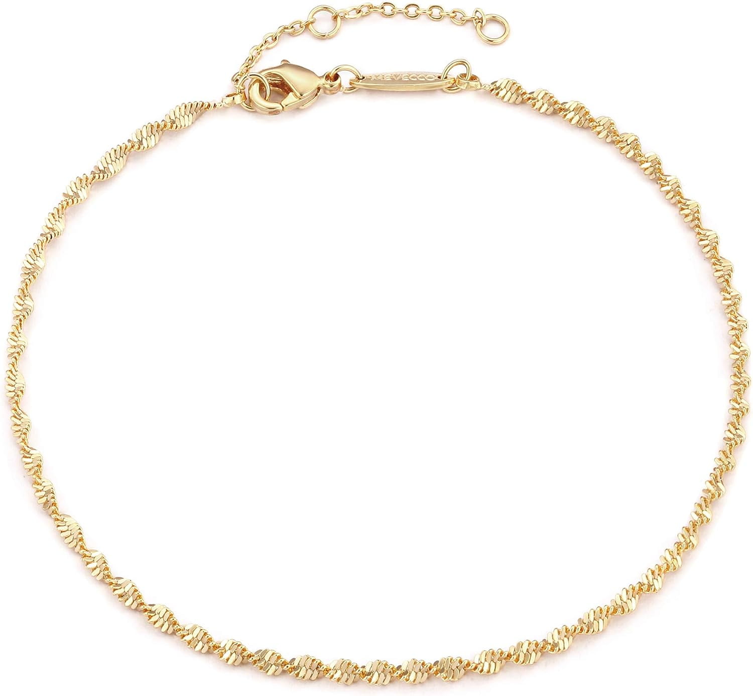 Dainty Gold Link Chain Anklet,14K Gold Plated Handmade Cute Dainty Anklet For Women[o5630]