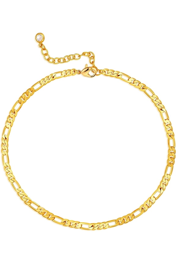 Dainty Gold Link Chain Anklet,14K Gold Plated Handmade Cute Dainty Anklet For Women[o5634]