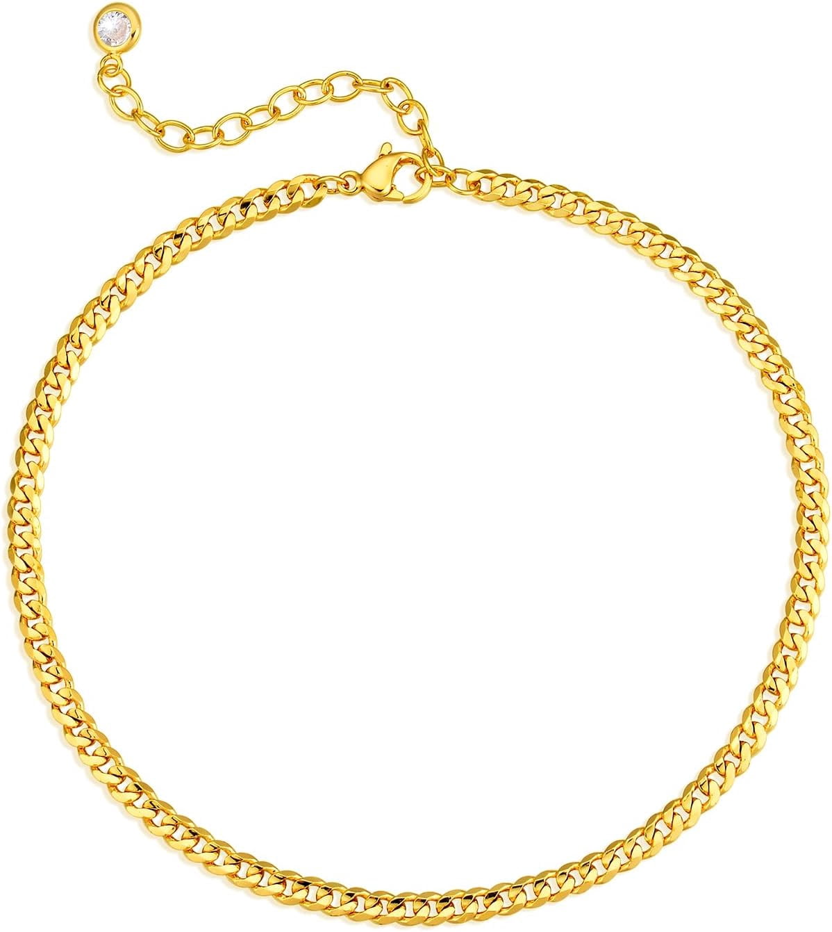 Dainty Gold Link Chain Anklet,14K Gold Plated Handmade Cute Dainty Anklet For Women[o5635]
