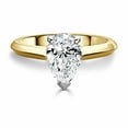 thumbnail image 1 of Dainty & Gorgeous Pear Shape Moissanite Ring 1.50 Cts D Color 18K White Gold Plated Ring Anniversary Gift, Engagement Rings , Wedding Ring for Her, 1 of 5