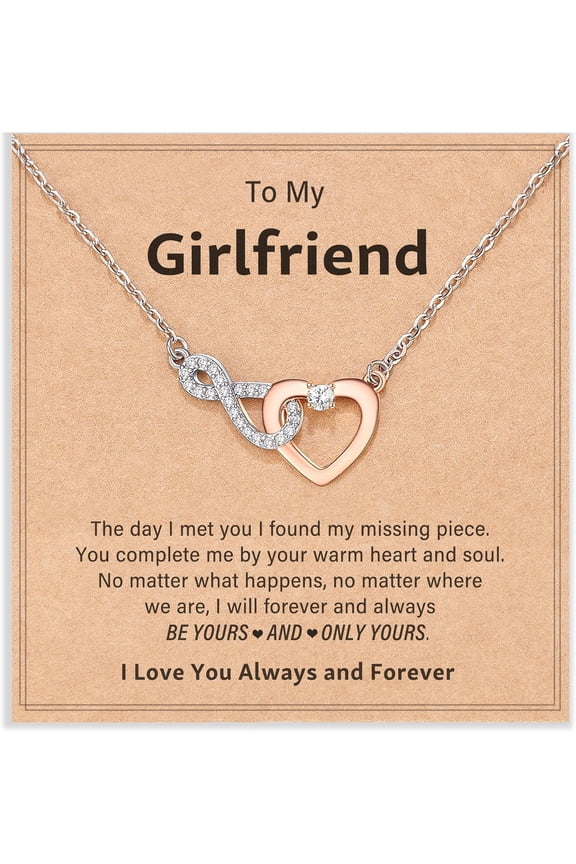 Dainty Heart-felt Infinity Heart Necklace for Mother Daughter Girlfriend Soulmate Grandma Granddaughter Mother-in-law Mother of the Groom Bestie, Friend Bonus Mom Bonus Daughter Auntie...