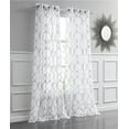 thumbnail image 1 of Dainty Home 2-Pack Light Filtering Grommet Curtain Panels, Metallic Embroidered, 54"x84", 1 of 5
