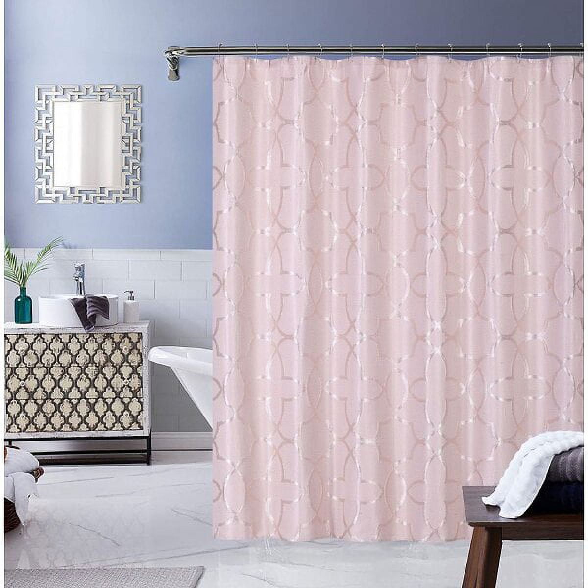 Dainty Home Carly Embroidered Polyester Shower Curtain 70 x 72