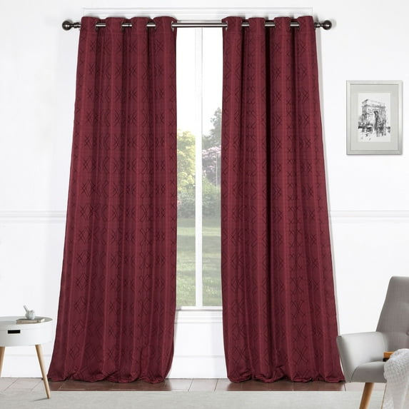 Dainty Home Grommet Light Filtering Curtain Panel, 54 in x 84 in
