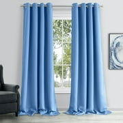 Dainty Home Hamden 100% Blackout Curtains for Bedroom Single Panels 54″ x 84″