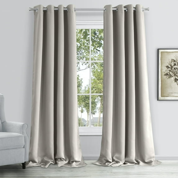 Dainty Home Hamden 100% Blackout Curtains for Bedroom Single Panels 54″ x 84″