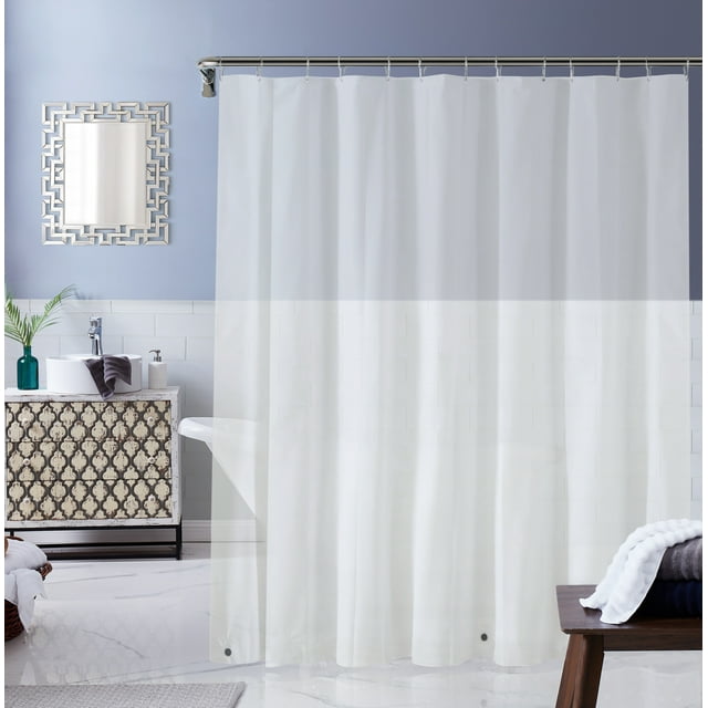 Dainty Home Heavy Weight Shower Curtain Liner With Hem