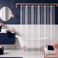 thumbnail image 1 of Dainty Home Heavyweight 10 Guage PEVA Shower Curtain Liner with 3 Magnets, Waterproof Clear Bathroom Curtain, 70" x 72", 1 of 7